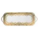 Chelsea Or/Gold White Long Cake Serving Plate 15.7 X 5.9 in