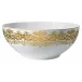 Chelsea Gold White Salad Bowl Round 9.8 in.