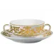 Chelsea Or/Gold White Cream Soup Cup Diam 4.5 in