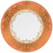 Chelsea Gold Orange French Rim Soup Plate Round 9.1 in.
