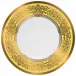 Marignan Yellow Gold French Rim Soup Plate Rd 9.1"