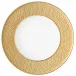 Mineral Irise Yellow Gold Flat Plate With Engraved Rim Diam 8.7 in