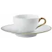 Mineral Filet Or/Gold Mocha Cup (Uni Shape) Diam 2.8 in