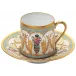 Tsarine Tatiana Coffee Cup & Saucer in Rd. Giftbox Diam 2.7 in Gift Box