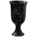 Jean Cocteau Noir Footed Vase 5.71 in Gift Box