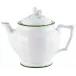 Touraine Double Filet Green Tea Pot Diam 3.9 in