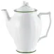 Touraine Double Filet Green Coffee Pot Diam 3.5 in