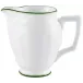 Touraine Double Filet Green Creamer Diam 2.4 in