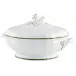 Touraine Double Filet Green Covered Vegetable Dish Round 8.7 in.