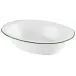 Touraine Double Filet Green Open Vegetable Dish 9.8 X 7.7 X 2.6 in