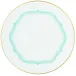 Aura -American Dinner Plate #2 Flat (Scalloped Design) N°2 Diam 10.6 in