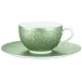 Mineral Irise Celadon Tea Cup Extra Diam 3.7 in