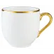 Italian Renaissance Filet Gold  Coffee Cup  2.4 Gold Filet