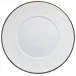 Italian Renaissance Filet Platinum American Dinner Plate with engraved rim 10.6 Platinum Filet