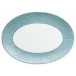 Italian Renaissance Irise Sky Blue  Oval Platter Sky Blue