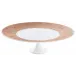 Italian Renaissance Irise Copper/Rose Gold  Petit Four Stand Large/Footed Cake Platter 10.6 Copper/Rose Gold