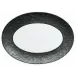 Italian Renaissance Irise Black Matte Oval Platter