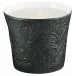 Italian Renaissance Irise Black Mat Candle Pot 3.34645 Black Mat