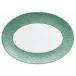 Italian Renaissance Irise Turquoise Oval Platter