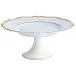 Mazurka Or Blue Grey Petit Four Stand 6.3 in