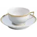 Mazurka Or Blue Grey Tea Saucer Extra 6.3 in