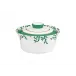 Cristobal Emerald Chinese Covered Vegetable Dish 7.1 in 57.5 oz