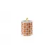 Mosaic Alhambra Orange Candle 3 1/4 inch h 4 inch