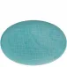 Mesh Aqua Platter Flat Oval 13 1/2 in