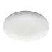 Mesh White Platter Flat Oval 13 1/2 in