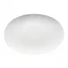 Mesh White Platter Flat Oval 15 in