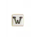 Holiday Alphabet Canape Dish W 4 3/4 in Square