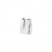 Bag Vase/Do Not Litter Vase White Matte 4 in