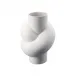 Node Vase White 9 3/4 in