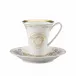 Medusa Gala Gold Coffee Cup & Saucer 6 in, 6 oz