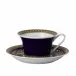 Medusa Blue Tea Cup & Saucer 6 1/4 in, 7 oz