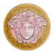 Medusa Amplified Pink Coin Service Plate 13 in