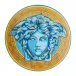 Medusa Amplified Blue Coin Service Plate 13 in