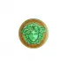 Medusa Amplified Green Coin Bread & Butter Plate 6 2/3 in