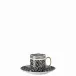 La Greca Signature Black Coffee Cup & Saucer 6 in 6 oz