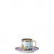 Butterfly Garden Modern Coffee Cup & Saucer 6 in 6 oz