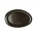 Junto Slate Grey Platter Oval 11 in