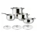 Kikka Steel Cookware Set 7 Pieces