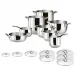 Kikka Steel Cookware Set 16 Pieces