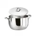 Kikka Mirror Steel Saucepot with Lid Round 20,0 cm h 13,0 cm 3,800 l