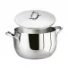 Kikka Mirror Steel Saucepot with Lid Round 24,0 cm h 15,0 cm 6,500 l