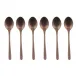 Cake & Coffee 6 Pcs Mocha Spoon, Taste Vintage Pvd Copper