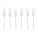 Cake & Coffee 6 Pcs Cake Forks, Taste 18/10 Stainless Steel