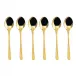 Cake & Coffee 6 Pcs Mocha Spoon, Taste Pvd Gold
