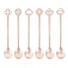 Party Fashion Set 6 Party Spoons Antico Pvd Champagne