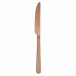 Linear Pvd Copper Dessert Knife Solid Handle 8 1/8 in 18/10 Stainless Steel Pvd Mirror